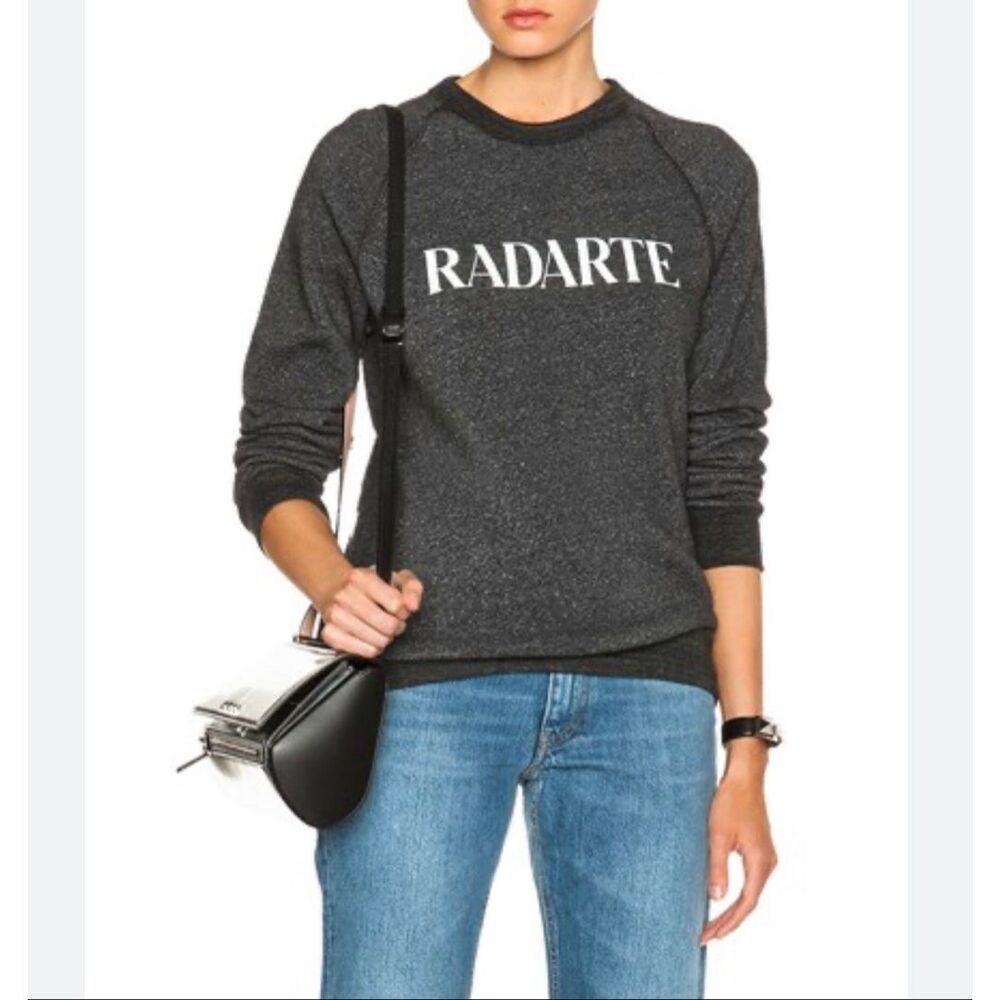 Rodarte Radarte Pullover Sweatshirt | Charcoal in Small